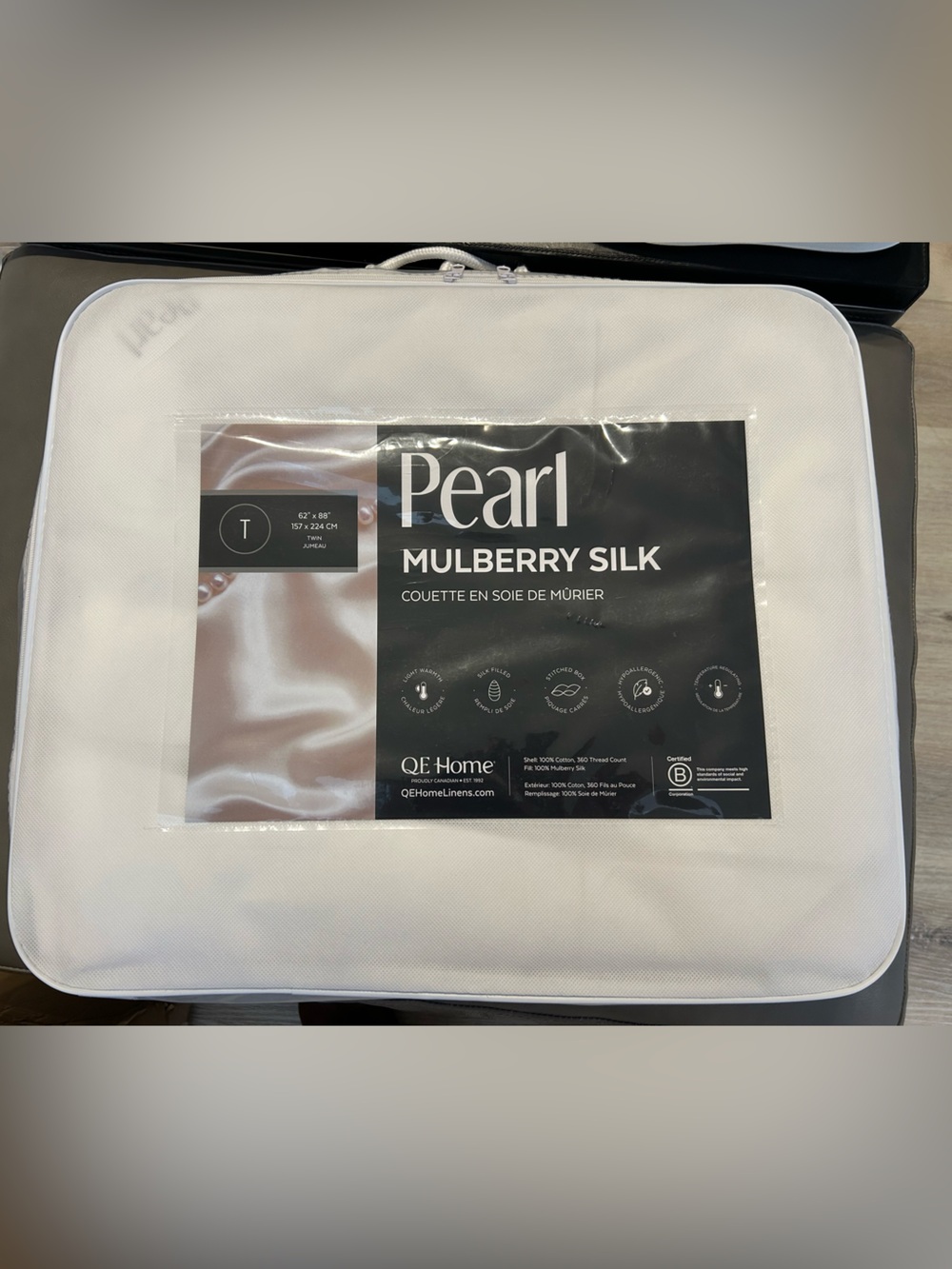 QEhome Pearl 100% Mulberry Silk duvet - twin size